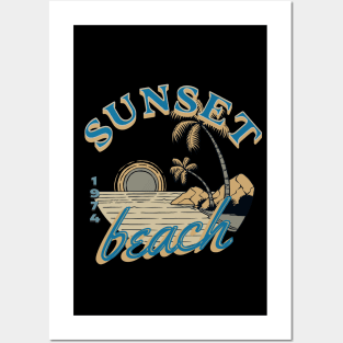 Sunset Beach 1974 Posters and Art